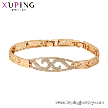 75810 xuping 18K plaqué or bracelet de charme de style de luxe pour les femmes